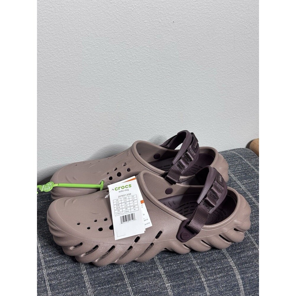 CROCS Echo Clogs Latte Brown Beige Men 13 NEW